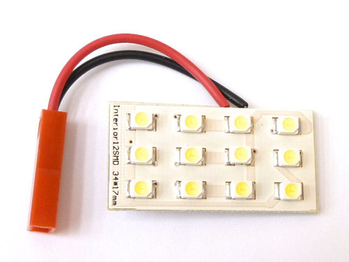 [M-02691]백색 LED 룸 램프 3x4 미니 사이즈 (17mmx34mm) (12LED)