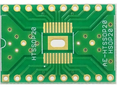 [P-10441]HTSSOP20 핀 (0.65mm) · HSOP20 핀 (1.27mm) DIP 변환 기판