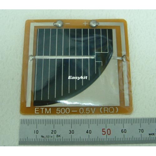 [M-00166] 실리콘 태양전지 모듈　0.5V 500mA[ETM500-0.5V(RQ)]