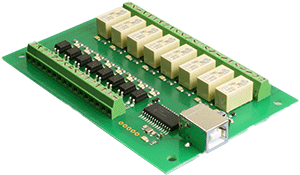USB-OPTO-RLY88 - 8 Channel Optically Isolated Inputs, 8 Channel Relays (Relay Module)