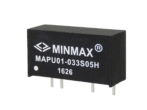 [M-10754]1W급 절연형 DCDC 컨버터 5V MAPU01-033S05H - Minmax Technology Co., Ltd.