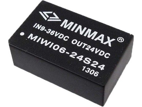 [M-06535]6W급 절연형 DC-DC 컨버터(24V250mA) MIWI06-24S24 - Minmax Technology Co., Ltd.