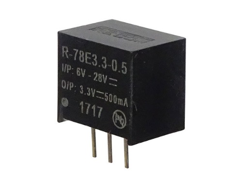 [M-06352]슈퍼 3단자 레귤레이터 3.3V 500mA R-78E3.3-0.5 - RECOM Electronic GmbH.