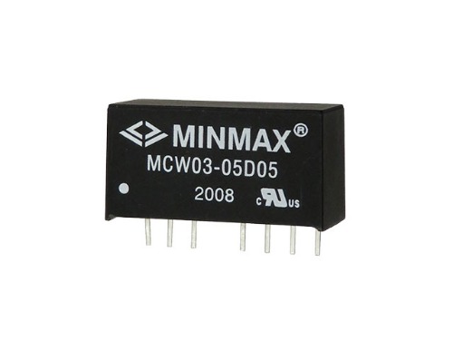 [M-04264]3W급 절연형 DC-DC 컨버터(±5V300mA) MCW03-05D05 - Minmax Technology Co., Ltd.