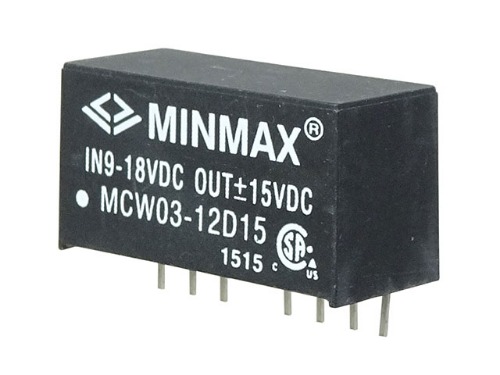 [M-04284]3W급 절연형 DC-DC 컨버터(±15V100mA) MCW03-12D15 - Minmax Technology Co., Ltd.