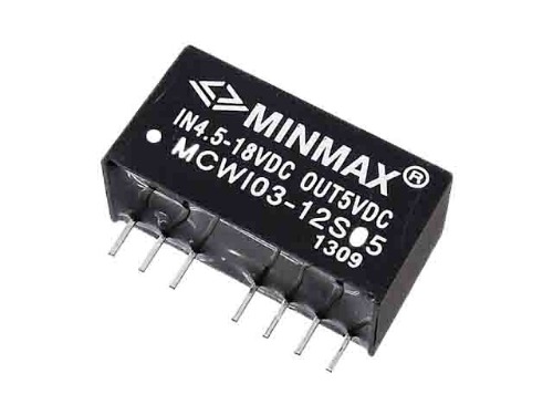 [M-06525]3W급 절연형 DC-DC 컨버터(5V600mA) MCWI03-12S05 - Minmax Technology Co., Ltd.