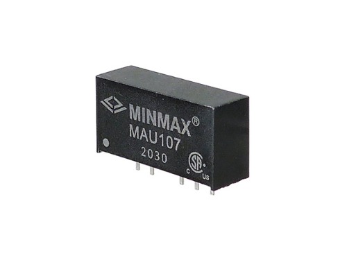 [M-15617]1W급 절연형 DC-DC 컨버터 ±9V56mA MAU107 - Minmax Technology Co., Ltd.