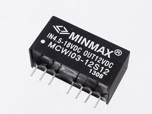 [M-06526]3W급 절연형 DC-DC 컨버터(12V250mA) MCWI03-12S12 - Minmax Technology Co., Ltd.