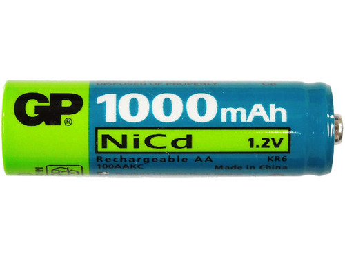 [B-00039]AA 니켈 카드뮴 전지 (NiCd) 1.2V1000mAh 100AAKC